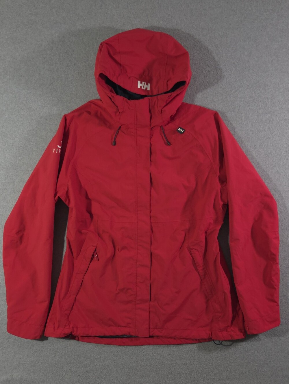 Helly Hansen Vancouver Rain Jacket Womens Large Red Viking Cruises HellyTech